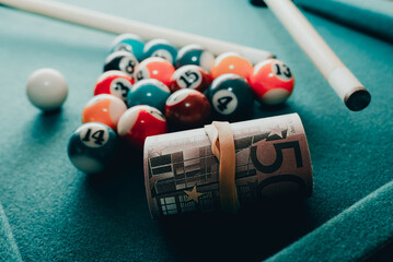 Gambling addiction.euro money on the game of snooker, sports betting, dollars.gambling addiction...