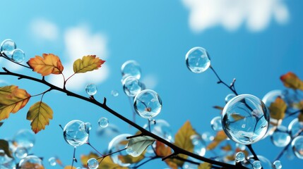 Soap Bubbles Front Trees, HD, Background Wallpaper, Desktop Wallpaper