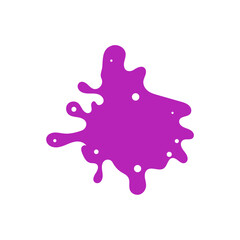 set of splashes are purple purple