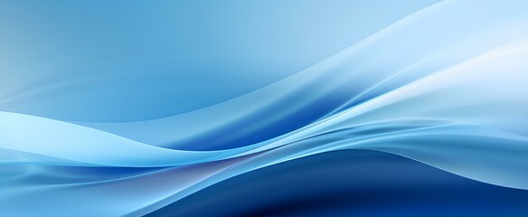 Abstract blue wavy with blurred light curved lines background. generative AI