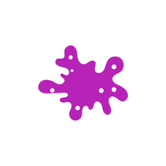 set of splashes are purple purple