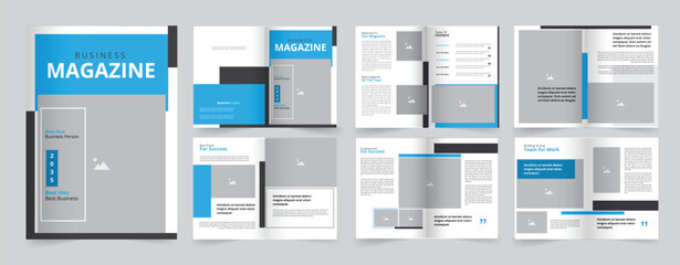 Magazine Design Template for Business, Corporate Brochure, Lifestyle, Travel or any others purpose - obrazy, fototapety, plakaty