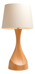 Scandinavian design table lamp with minimalist style isolated.