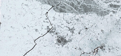 the crack,   abstract photographs of the frozen regions of the earth from the air, abstract...