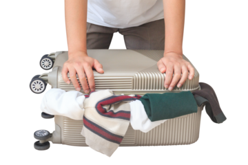 suitcase Overflowing