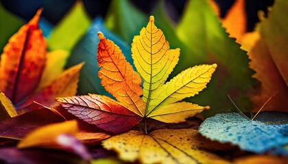 Autumn Leaves Macro Shot