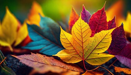 Autumn Leaves Macro Shot