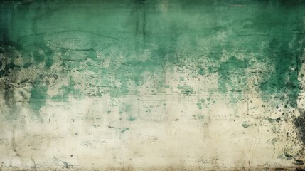 Obraz premium Distressed Green and Beige Grunge Texture Background