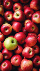 red apples in the market