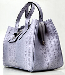 elegant modern women's bag made of genuine leather