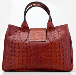elegant modern women's bag made of genuine leather