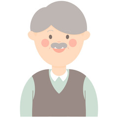 Grandfather with a smile 