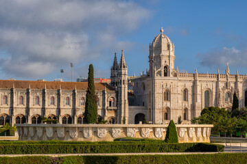 Jeronimos Monastery and Church of Santa Maria de Belem In Lisbon, Portugal