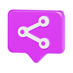 3d share, marketing and seo 3d icon set, high quality render, transparent background