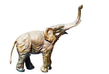 elephant statue isolated