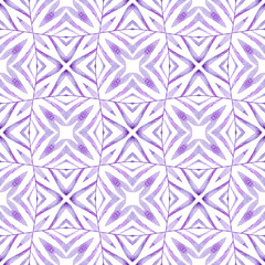 Ikat repeating swimwear design. Purple pleasant