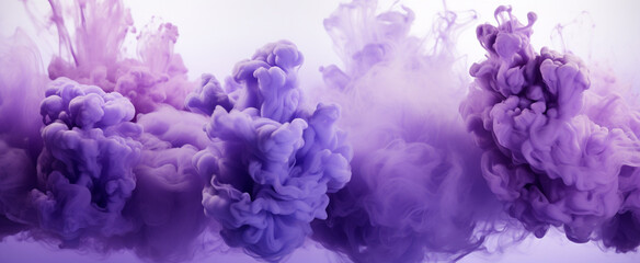 Obraz premium Abstract Blot of Purple watercolor isolated High quality photo