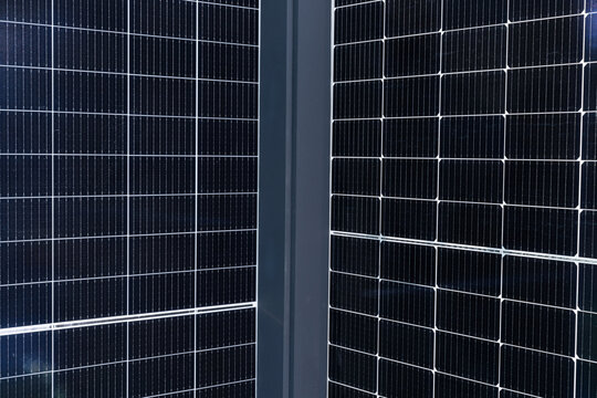 Close up solar panel background