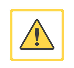 黄色と黒色｜シンプルな警告マーク