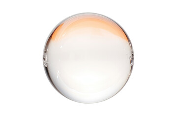 Prismatic Elegance: The Crystal Glass Bubble isolated on transparent background
