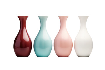 Elegant Statements: Vase Designs that Define Style isolated on transparent background