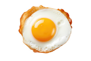Sizzle and Sunshine: The Art of Crafting the Ideal Fried Egg isolated on transparent background