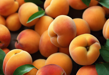 apricots on a white background