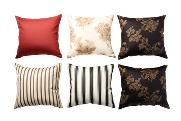 Print Paradise: Elevate Your Space with Patterned Throw Pillows isolated on transparent background