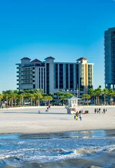 Papier Peint photo autocollant Clearwater Beach, Floride Clearwater, Florida. Buildings along the city beach