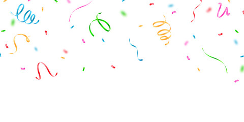 Fototapeta premium colorful confetti background for festival decoration vector illustration