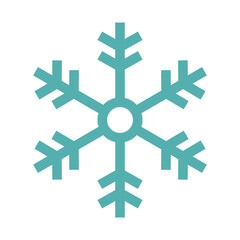 Obraz premium Snowflake Icon Vector 