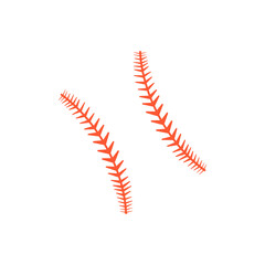 Baseball Stitches icon vector. Baseball illustration sign. Sport symbol or logo.