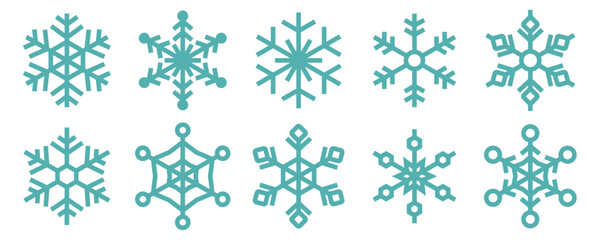 Snowflake Icon Vector
