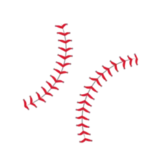 Fotobehang Baseball Stitches icon vector. Baseball illustration sign. Sport symbol or logo. © Denys