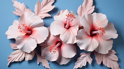 Macro Small Pink Hibiscus Flower Have, HD, Background Wallpaper, Desktop Wallpaper