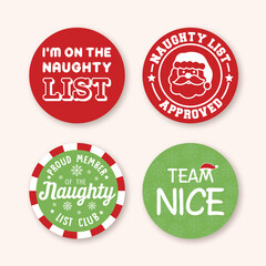Editable vector labels/badges collection for Christmas season 