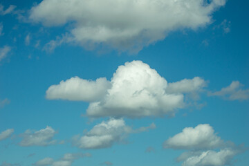 A beautiful blue sky with clouds