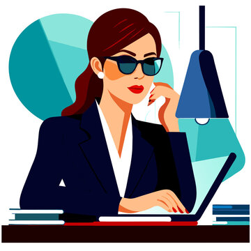 woman in office