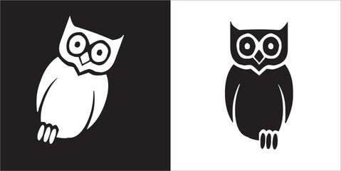 Illustration vector graphics of owl icon