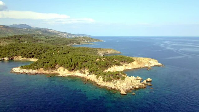 Thasos Island, Greece 4K | drone view