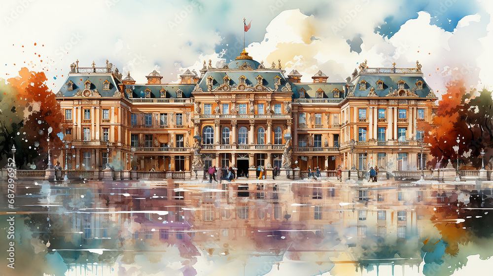 Canvas Prints Palace of versailles in Paris, France