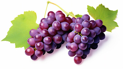 Fototapeta premium red grapes isolated on white