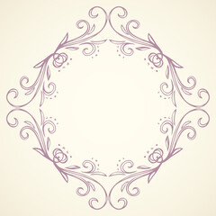 Vignette. Vector drawing