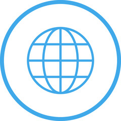 インターネット・地球のピクトグラムマーク