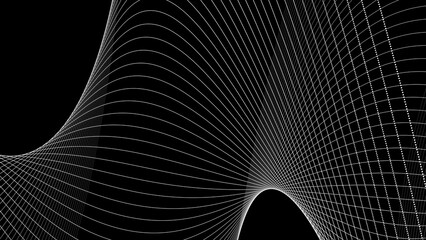 Abstract  black gray colors with wave lines pattern texture business background.