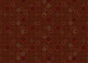 チョコレートコスモスの花の模様