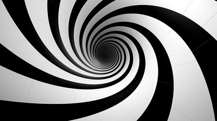 Spiral, black and white color, abstract, background, backdrop, wallpaper