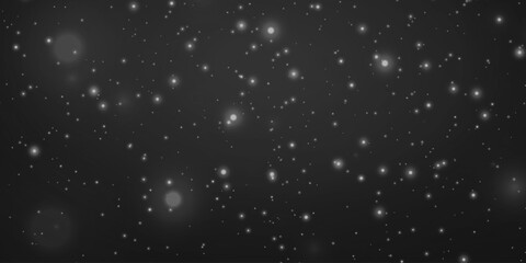 Background of abstract lights and glare of light, dust elements. Sparkling cosmic magic dust particles.	
