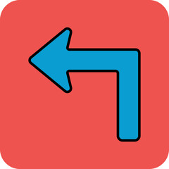 Turn Left Icon