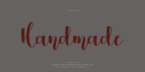signature Font Calligraphy Logotype Script Brush Font Type Font lettering handwritten
